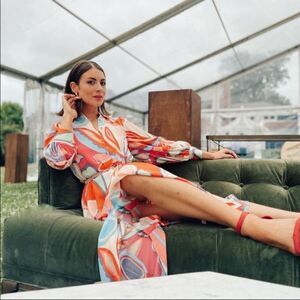 NWOT Alexis x Target Mixed Floral Long Sleeve Maxi Dress size XXS